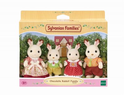 SYLVANIAN FAMILIES &reg; Figurine famille lapin chocolat nouveau 5655