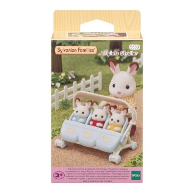 SYLVANIAN FAMILIES  La poussette triple Pour Enfant - Le village