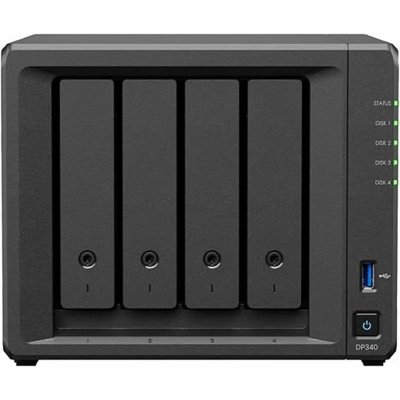SYNOLOGY  DP340 serveur de stockage NAS Bureau R1600 16 Go Noir - Neuf