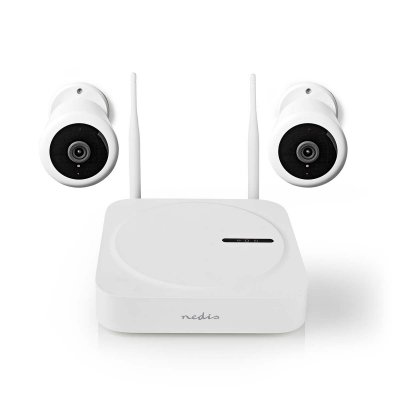 NEDIS Syst&egrave;me de cam&eacute;ra sans fil SmartLife  SLNVR201CWT Blanc