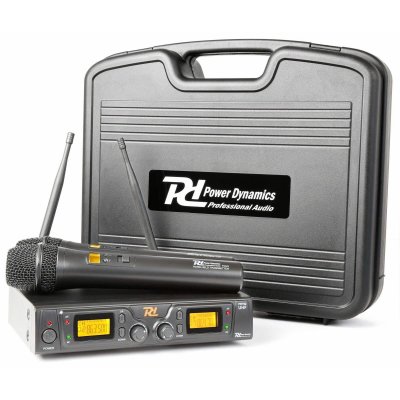 POWER DYNAMICS Syst&egrave;me Sans Fil Uhf Avec Microphones 2x8 Canaux - Pd782