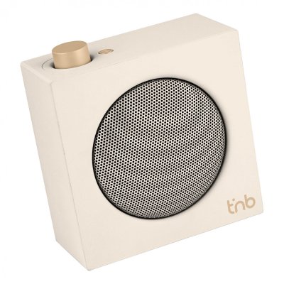 T NB T'nB - Enceinte Bluetooth RAINBOW Cube - Blanc ivoire