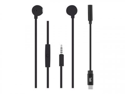 TNB T'nB SWEET - Ecouteurs avec micro - embout auriculaire - filaire - jack 3,5mm, USB-C - noir