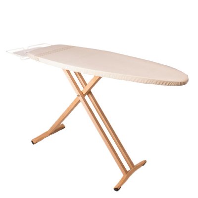 KITCHEN MOVE Table &agrave; repasser TAIGA Beige Bois naturel 130x47cm 