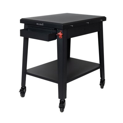 BELDEKO Table &agrave; roulettes ext&eacute;rieur pour four &agrave; pizza et BBQ 