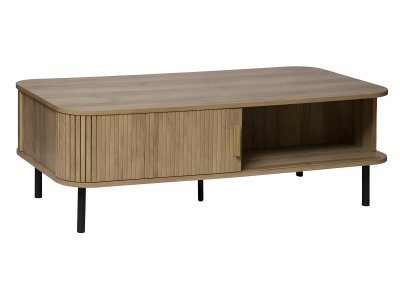 Table basse 2 portes coulissantes Colva Atmosphera - Naturel