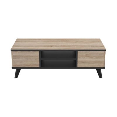 Table basse 2 tiroirs ""ella"" 106cm naturel