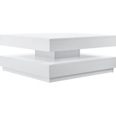 Table basse canap&eacute; office moderne conception pivotant plancher diff&eacute;rentes couleurs Couleur : Blanc