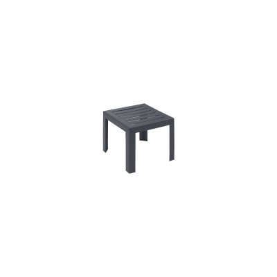GROSFILLEX Table basse de jardin 40x40x35cm MIAMI r&eacute;sine anthracite