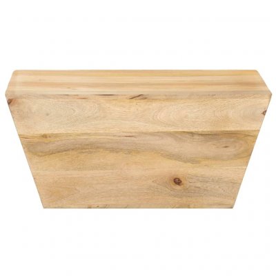 Table basse en forme de v 66x66x30 cm bois de manguier massif