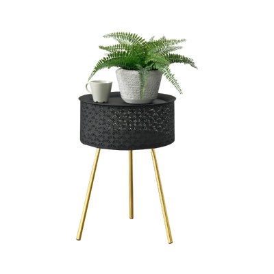 Table basse Forshaga noir dor&eacute; 50 x 35 cm [en.casa]