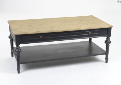 Table basse rectangulaire 1 tiroir 1 tablette L120