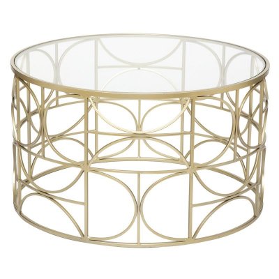 Table basse ronde D71 dor&eacute; Suite Atmosphera - Or
