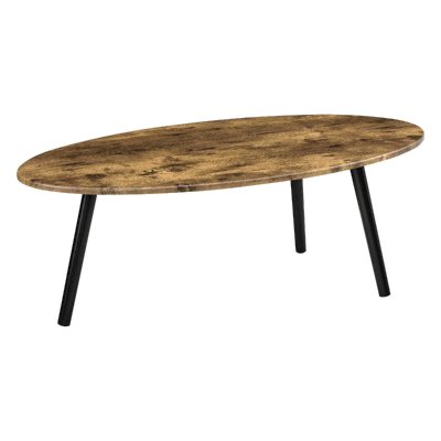 Table Basse Viborg 110 x 60 x 40 cm Effet Bois Fonc&eacute; Noir [en.casa]