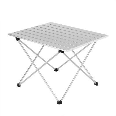 HELLOSHOP26 Table de camping jardin en aluminium avec etui de transport 56 x 46 cm
