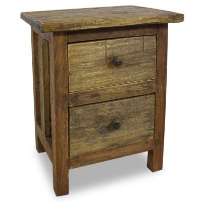 Table de chevet bois de r&eacute;cup&eacute;ration massif 40 x 30 x 51 cm