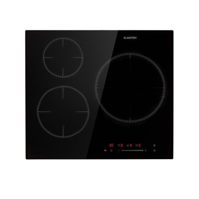 KLARSTEIN Table de cuisson - Delicatessa 3 - Plaque vitroc&eacute;ramique - 5800W- Minuterie - Noir
