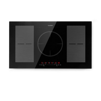 KLARSTEIN Table de cuisson - Delicatessa 90 Flex - Plaque vitroc&eacute;ramique - 7400W - 5 zones - Minuterie - Noir
