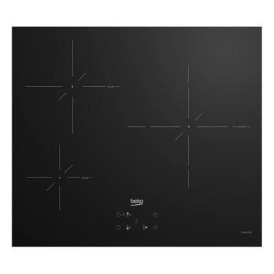 BEKO Table de cuisson induction 60cm 3 feux 7200w noir HII63400SMT