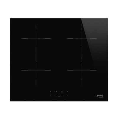 SMEG Table de cuisson Induction SIB2641D - 60cm - Verre C&eacute;ramique - Noir