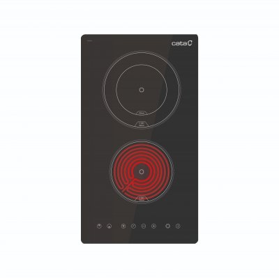 CATA Table de cuisson TD 3002 BK 2 foyers induction - 29cm