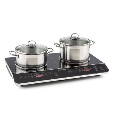 KLARSTEIN Table de cuisson - VariCook Slim - Plaque vitroc&eacute;ramique - 3500W - Minuterie - Tactile - Noir
