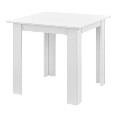Table de forme carr&eacute;e pour 4 personnes pour salle &agrave; manger cuisine salon 80 cm blanc 03_0006232