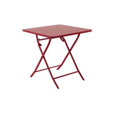 HESPERIDE Table de jardin carr&eacute;e Greensboro 70 x 70 cm Groseille - Hesp&eacute;ride