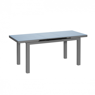 Table de jardin en aluminium extensible Ibiza anthracite 6/8 personnes