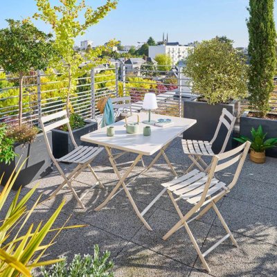 HESPERIDE Table de jardin rectangle Greensboro 110 x 70 cm Argile - Hesp&eacute;ride