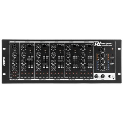 POWER DYNAMICS Table de mixage usb 6 canaux &eacute;galiseur 3 bandes rack 19