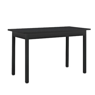 Table de Salle &agrave; Manger Den Haag 120 x 60 x 75 cm Noir [en.casa]