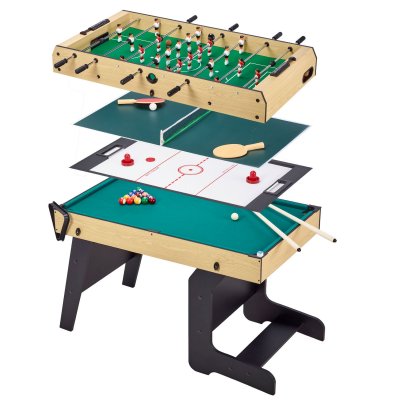 KANGUI Table multi jeux pliable 4 en 1 adulte Babyfoot Billard Ping Pong Hockey