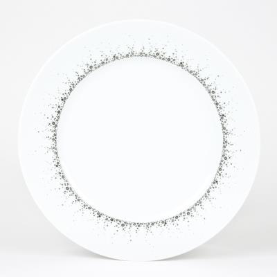 BASTIDE DIFFUSION TABLE PASSION - Assiette plate bor&eacute;alis gris 27 cm (lot de 6)