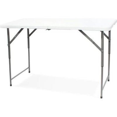 TODECO Table Pliante -  - 120x60cm - R&eacute;glable en Hauteur - L&eacute;g&egrave;re - Durable