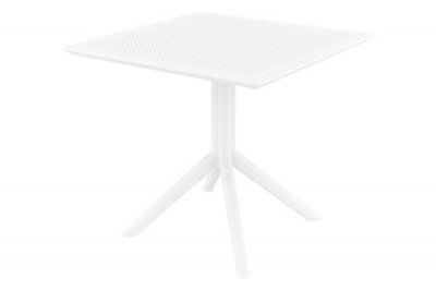 CLP Table SKY 80 cm - table de jardin - Couleur Blanc