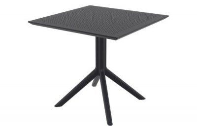 CLP Table SKY 80 cm - table de jardin - Couleur Noir