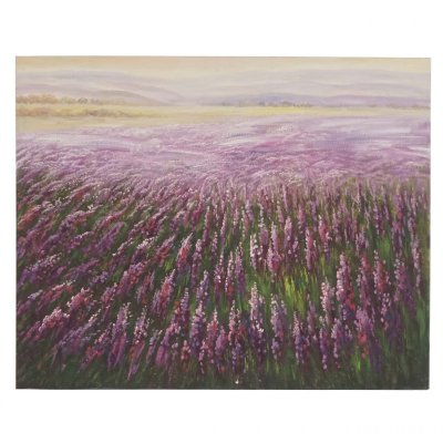 MENDLER Tableau &agrave; l'huile peint &agrave; la main &agrave; 100% toile de d&eacute;coration murale XL 100x80cm