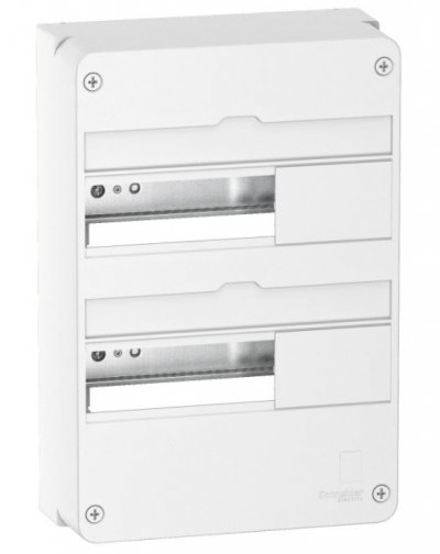 SCHNEIDER ELECTRIC Tableau &eacute;lectrique nu Resi9  2 rang&eacute;es 26 modules