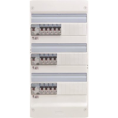 LEGRAND Tableau pr&eacute;-c&acirc;bl&eacute; 3 rang&eacute;es pour logement t5 - 093058 - 