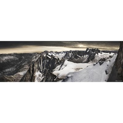 ARTIS Tableau sur toile vall&eacute;e de chamonix 45x135 cm 611182