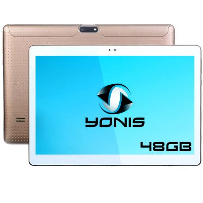 YONIS Tablette 10 Pouces 3G Android 5.1 Lollipop Dual Sim Quad Core Bluetooth 48 Go Or -  
