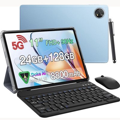 BLACKVIEW Tablette  ZENO 10, 11 FHD+ 90Hz, 8GB+256GB, 5G, 8800mAh, Android 15 6+128 bleu