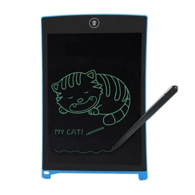YONIS Tablette Graphique &Eacute;criture Dessin LCD 8.5 Pouces Bleu 