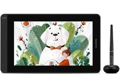 Tablette graphique KAMVAS 12 avec stylet sans pile &agrave; &eacute;cran enti&egrave;rement lamin&eacute;, 11,6 pouces (noir)