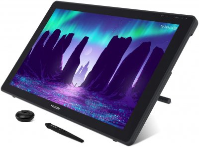 HUION Tablette Graphique KAMVAS 22 Display avec stylet sans batterie et pression du stylet 8192(noir)