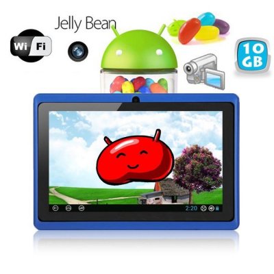 YONIS Tablette Tactile 10Go 7 Pouces 2 Cam&eacute;ras Android Google Play Otg Bleue Micro Sd -  