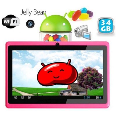 YONIS Tablette Tactile 7 Pouces Multi Touch Android Google Play Wifi 40Go Rose -  