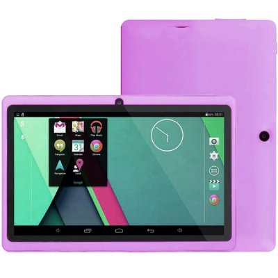 YONIS Tablette tactile 7 pouces quad core cam&eacute;ra flash android micro sd 40 go violet 