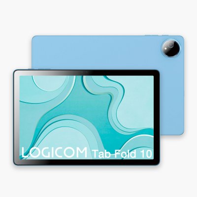 Tablette Tactile Logicom Fold 10 10,1"" 128 Go Gris + Folio